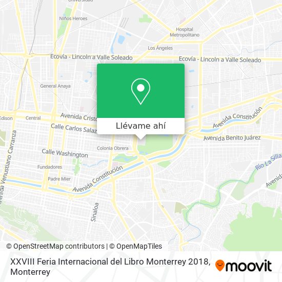 Mapa de XXVIII Feria Internacional del Libro Monterrey 2018