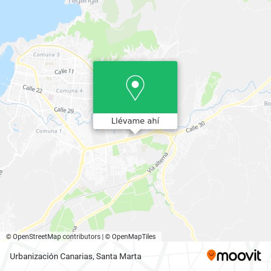 Mapa de Urbanización Canarias