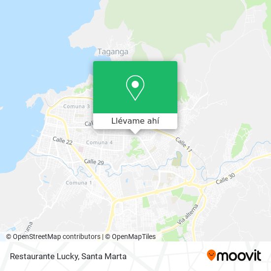 Mapa de Restaurante Lucky