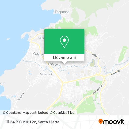 Mapa de Cll 34 B Sur # 12c