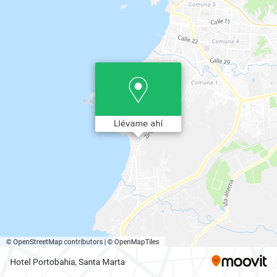 Mapa de Hotel Portobahia