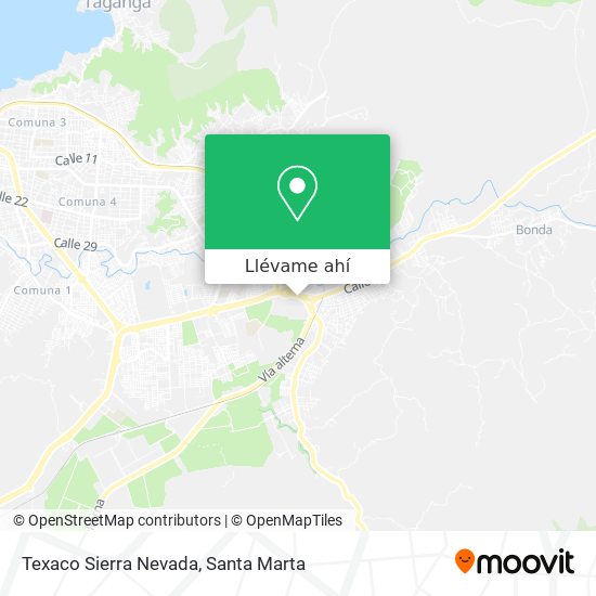 Mapa de Texaco Sierra Nevada