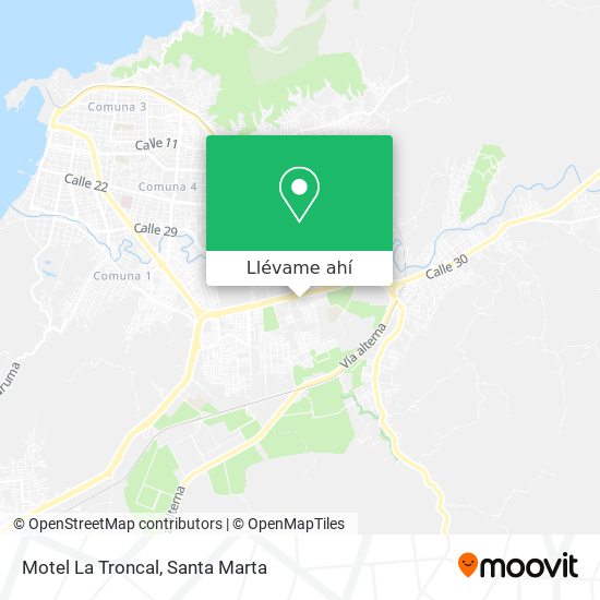 Mapa de Motel La Troncal