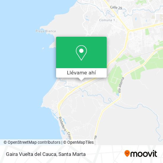 Mapa de Gaira Vuelta del Cauca