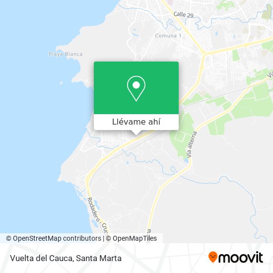 Mapa de Vuelta del Cauca