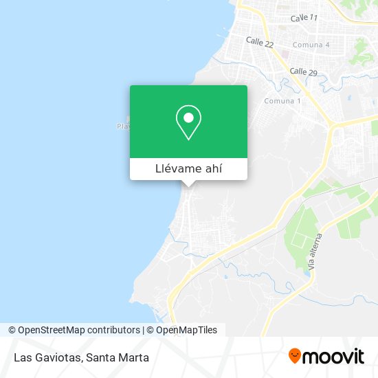 Mapa de Las Gaviotas