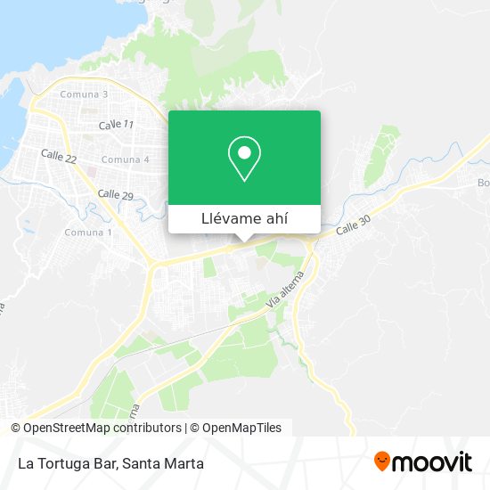 Mapa de La Tortuga Bar