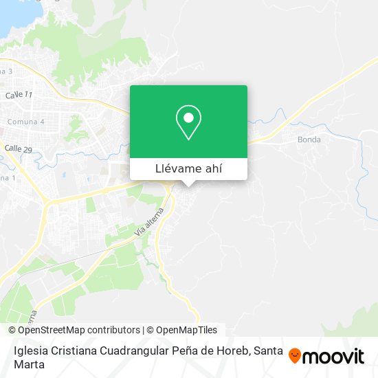 Mapa de Iglesia Cristiana Cuadrangular Peña de Horeb