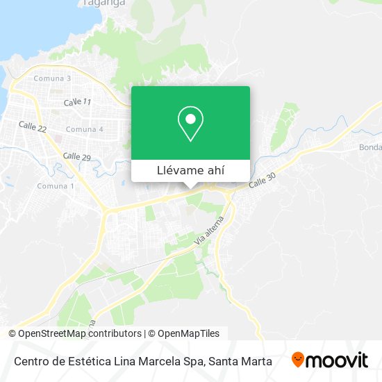 Mapa de Centro de Estética Lina Marcela Spa