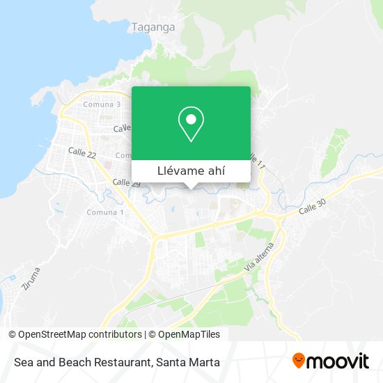Mapa de Sea and Beach Restaurant