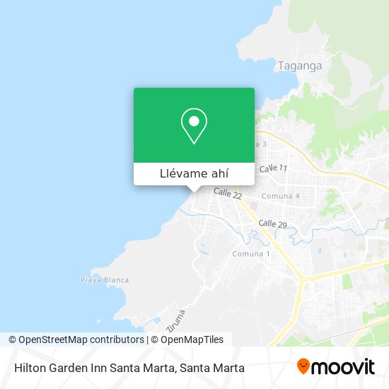 Mapa de Hilton Garden Inn Santa Marta