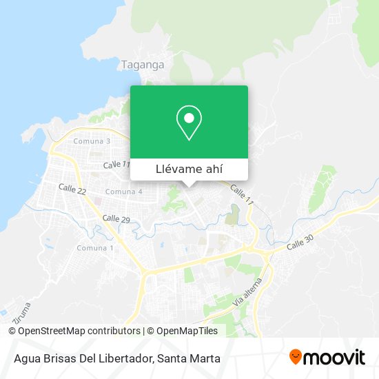 Mapa de Agua Brisas Del Libertador