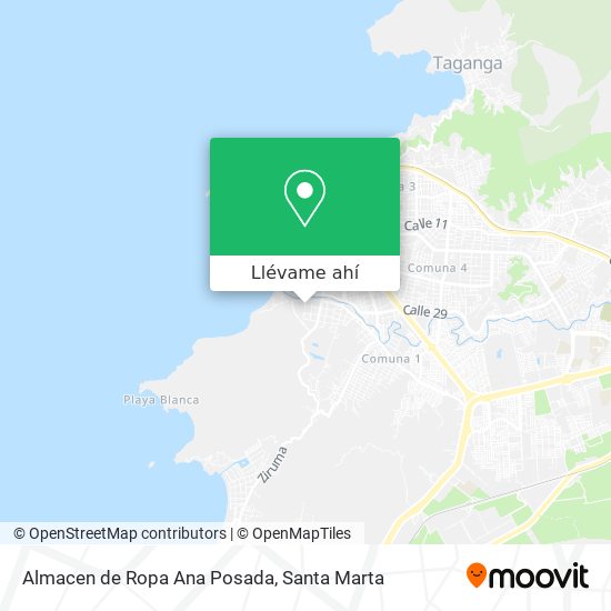 Cómo llegar a Almacen de Ropa Ana Posada en Santa Marta (Dist. Esp.) en  Autobús?