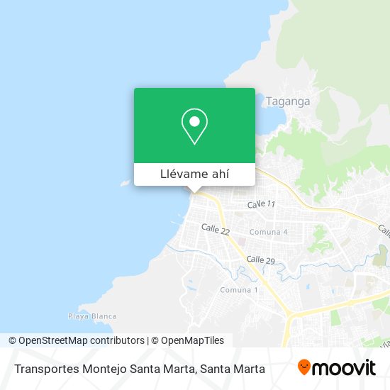 Mapa de Transportes Montejo Santa Marta
