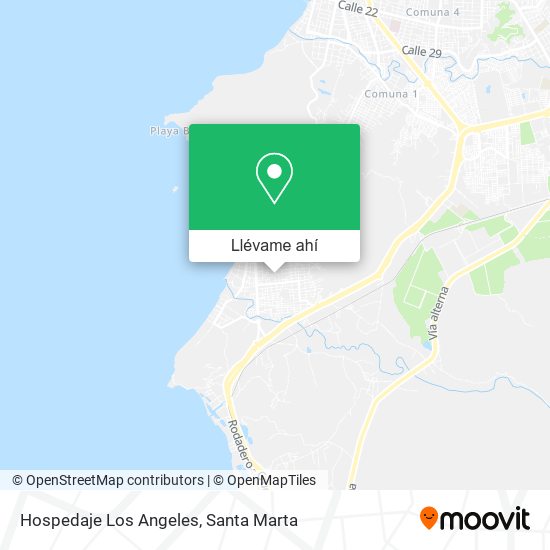 Mapa de Hospedaje Los Angeles
