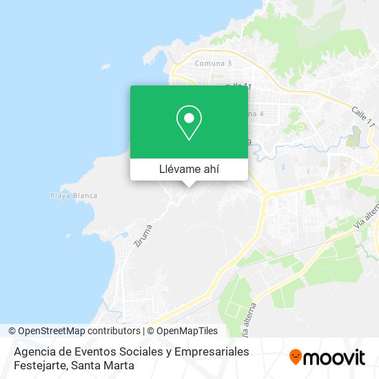 Mapa de Agencia de Eventos Sociales y Empresariales Festejarte