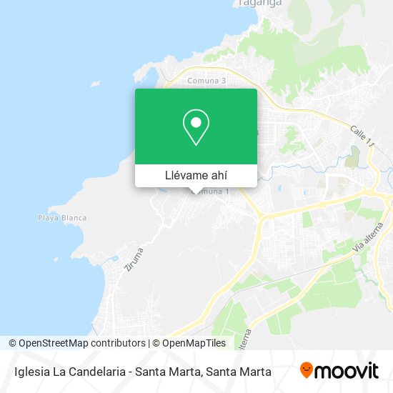 Mapa de Iglesia La Candelaria - Santa Marta