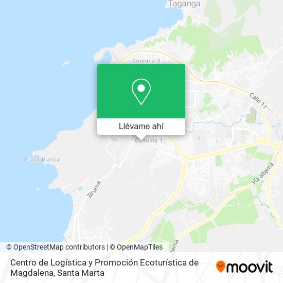 Mapa de Centro de Logística y Promoción Ecoturística de Magdalena