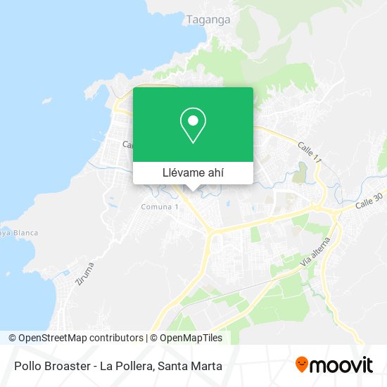 Mapa de Pollo Broaster - La Pollera