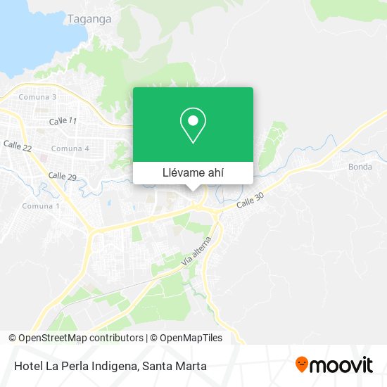 Mapa de Hotel La Perla Indigena