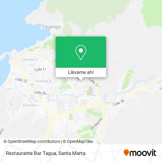 Mapa de Restaurante Bar Tagua