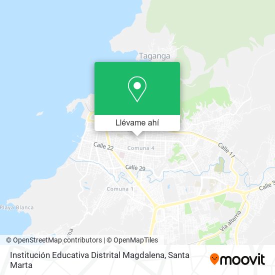 Mapa de Institución Educativa Distrital Magdalena