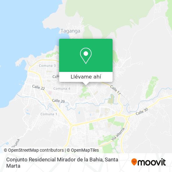 Mapa de Conjunto Residencial Mirador de la Bahía