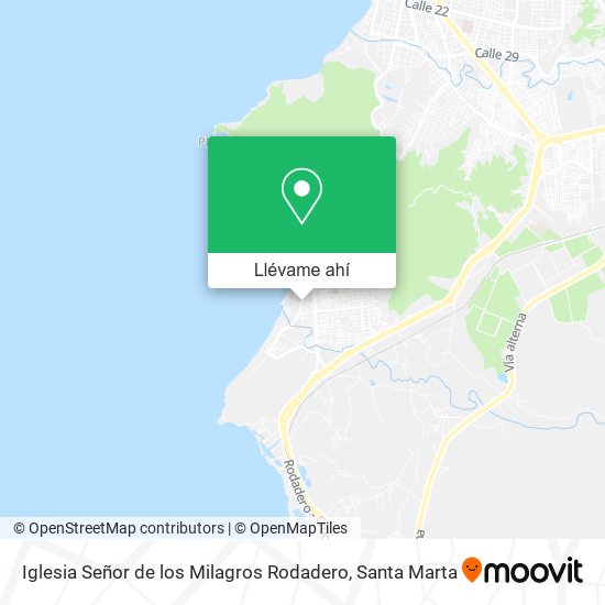 Mapa de Iglesia Señor de los Milagros Rodadero