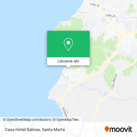 Mapa de Casa Hotel Salinas