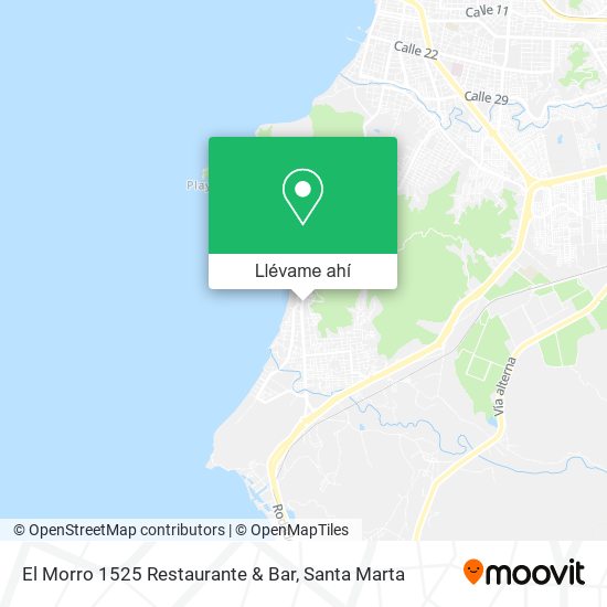 Mapa de El Morro 1525 Restaurante & Bar