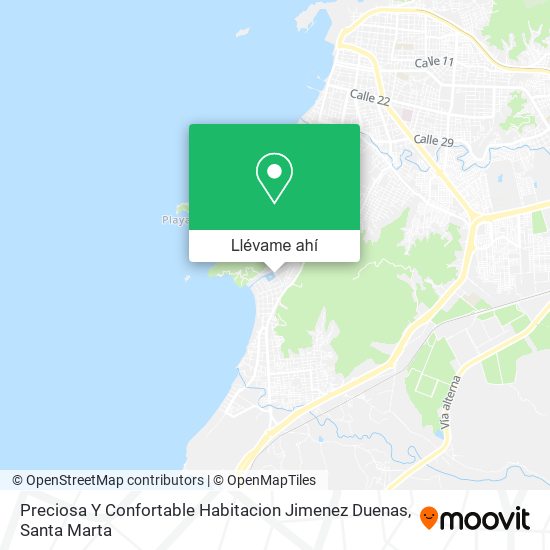 Mapa de Preciosa Y Confortable Habitacion Jimenez Duenas