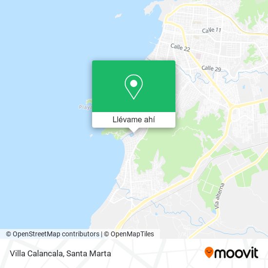 Mapa de Villa Calancala