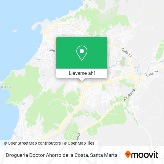 Mapa de Drogueria Doctor Ahorro de la Costa