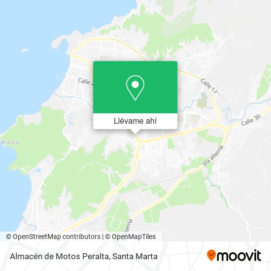 Mapa de Almacén de Motos Peralta