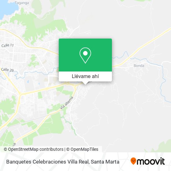 Mapa de Banquetes Celebraciones Villa Real
