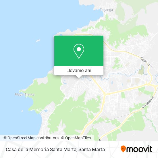 Mapa de Casa de la Memoria Santa Marta