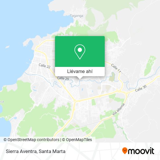 Mapa de Sierra Aventra