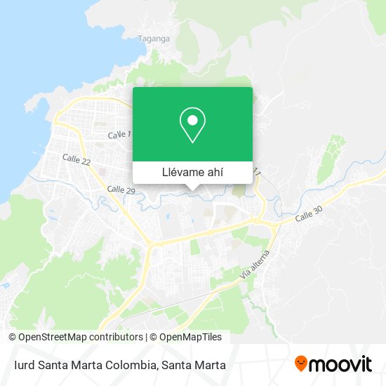 Mapa de Iurd Santa Marta Colombia