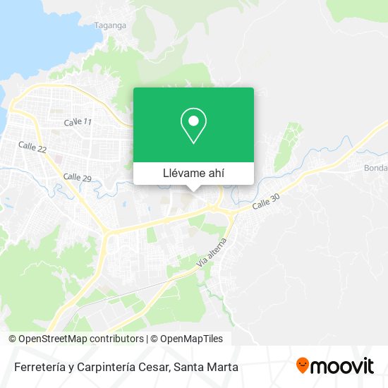 Mapa de Ferretería y Carpintería Cesar