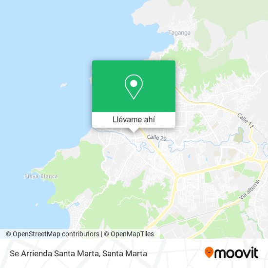 Mapa de Se Arrienda Santa Marta