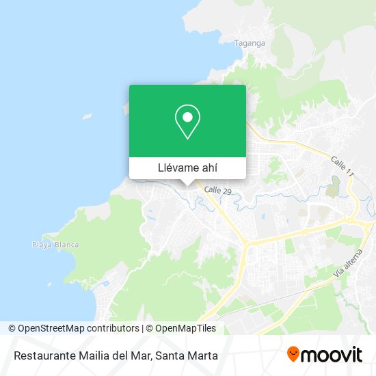 Mapa de Restaurante Mailia del Mar