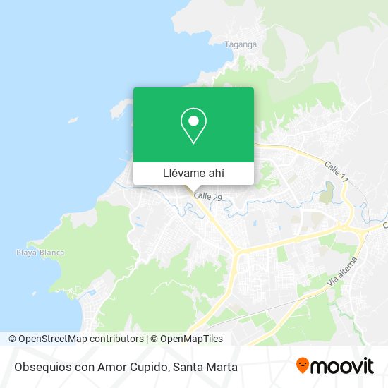 Mapa de Obsequios con Amor Cupido