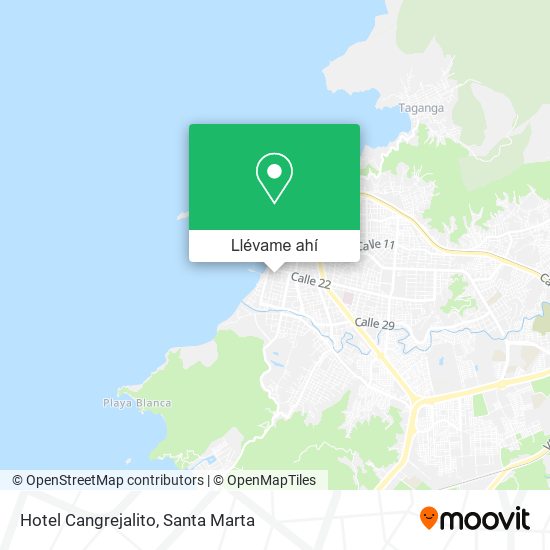 Mapa de Hotel Cangrejalito