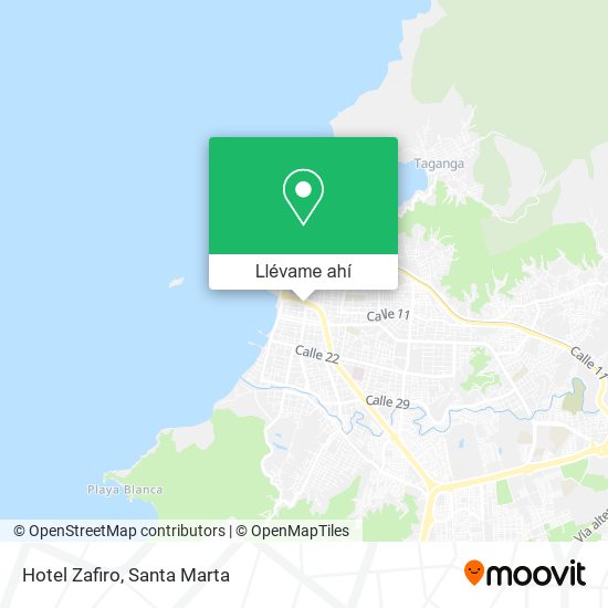 Mapa de Hotel Zafiro