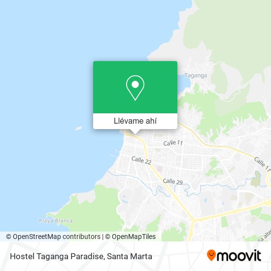 Mapa de Hostel Taganga Paradise