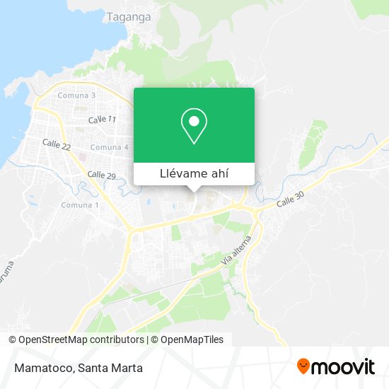 Mapa de Mamatoco