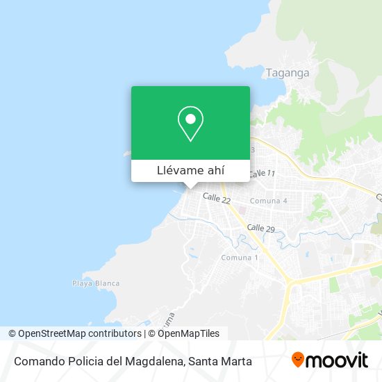 Mapa de Comando Policia del Magdalena