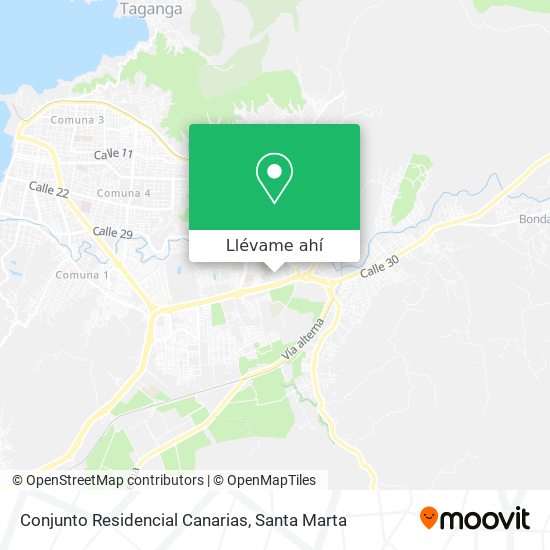 Mapa de Conjunto Residencial Canarias