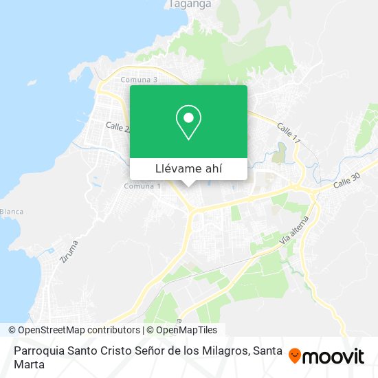 Mapa de Parroquia Santo Cristo Señor de los Milagros