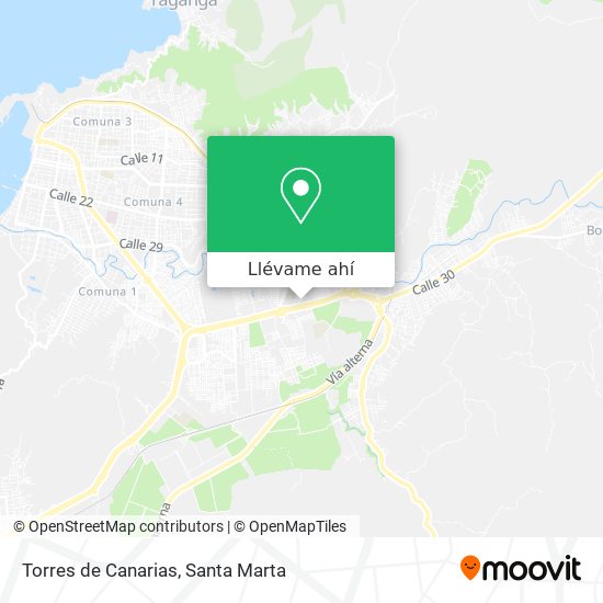 Mapa de Torres de Canarias